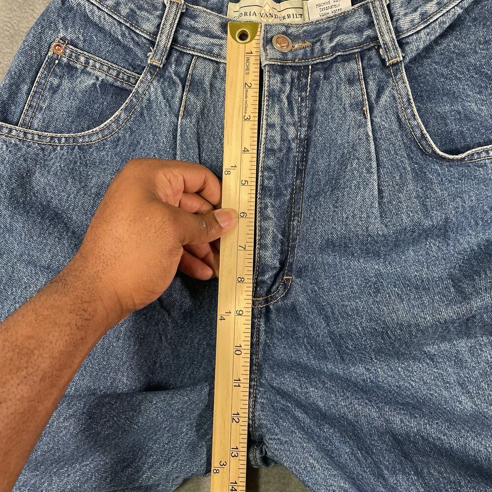 Gloria Vanderbilt Jeans Blue Women’s Size 12 Regular High Rise Tapered Vintage - Picture 6 of 14